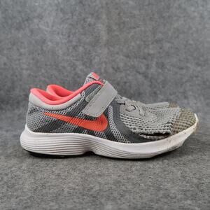 Nike Shoes Kids 3 Athletic Trainers Revolution 4 Sneakers Easy On Casual Gray